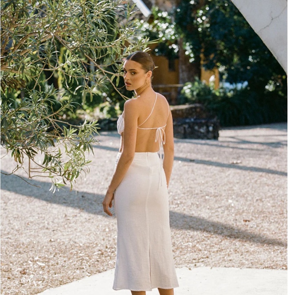 White dress for summer days